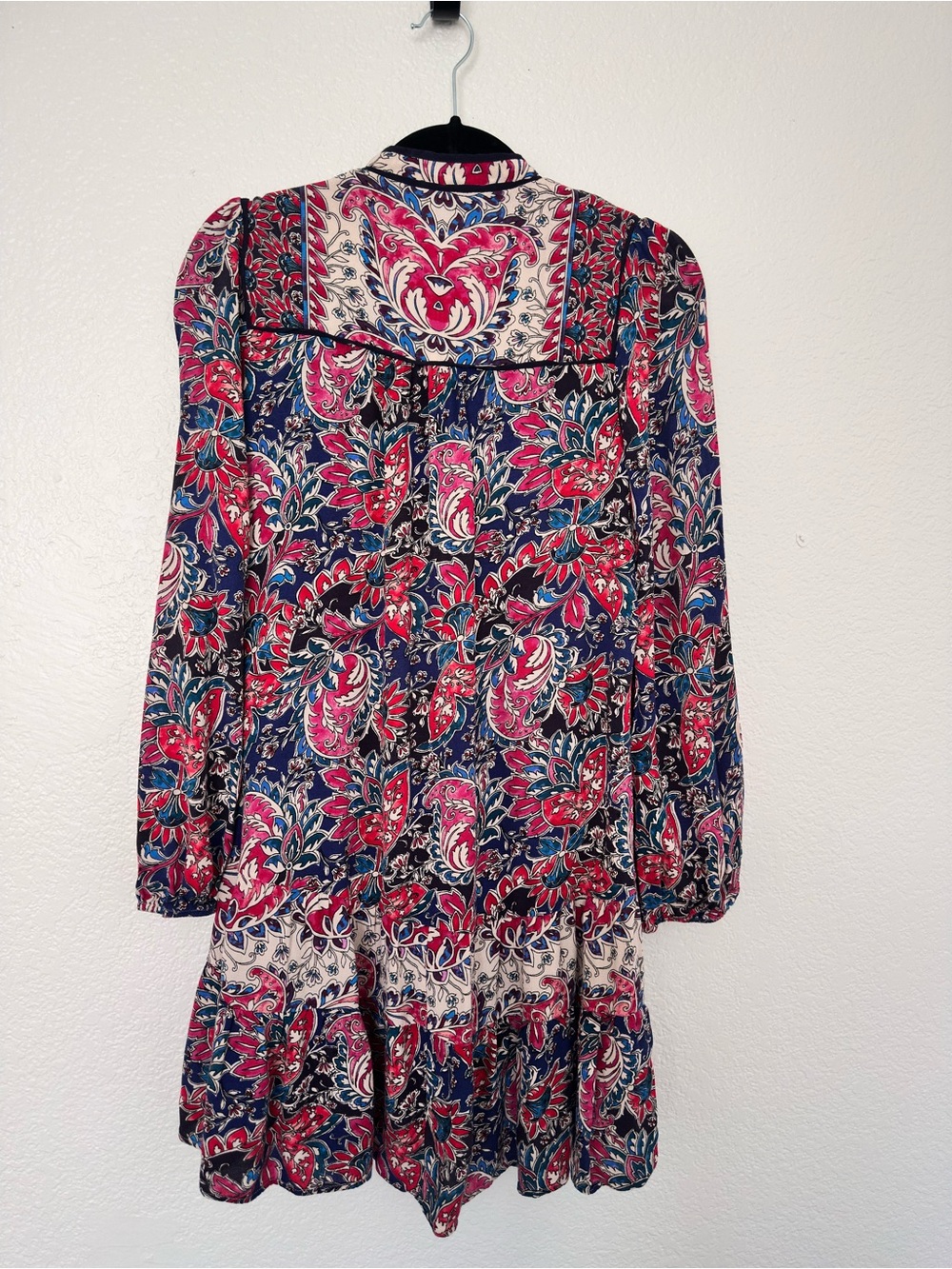 Anthropologie Spliced Tie-Neck Tunic Mini Dress - Picture 5 of 9